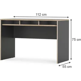 Vicco Schreibtisch Tetrix, 112 x 55 cm mit 3 Fächern