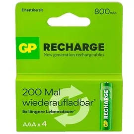 GP Recharge Micro AAA 800 mAh 4 St.