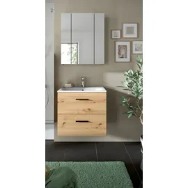 Möbel Boss Badkombination Ice 3-tlg. 185 x 60 x 46 cm Artisan Oak