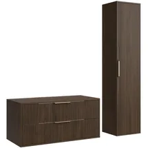 Badplaats Waschbeckenunterschrank Rimini 100 x 46 x 46 cm Walnuss Braun