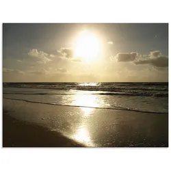 Artland Glasbild »Stille«, Strand, (1 St.), in verschiedenen Größen Artland Farbe Bild(er): natur