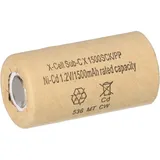 XCell Akku Sub-C 1,2V / 1500mAh 1500SCK Pappmantel
