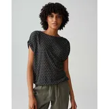 Opus Print-Shirt SEKADI MINIMAL aus fließender Viskose blau 36