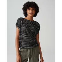 Opus Print-Shirt SEKADI MINIMAL aus fließender Viskose blau 36