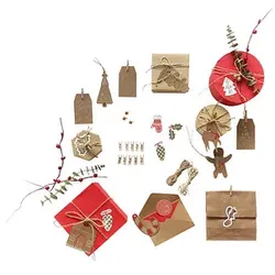 Folia Bastelset Verpacken classic natur 4001868124675 Folia
