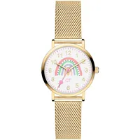 Cool Time The Cool Rainbow Quarzuhr 0 mm Edelstahlgehäuse goldfarben Edelstahlarmband