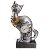 Casablanca by Gilde Tierfigur »Skulptur Steampunk Cat«, silberfarben