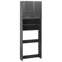 WELLTIME Avena Waschmaschinenumbauschrank 63 x 187 x 24 cm Grau