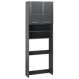 WELLTIME Avena Waschmaschinenumbauschrank 63 x 187 x 24 cm Grau