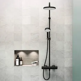 Hansa Micra Aufputz-Duschsystem mit Thermostat, 4435013033,