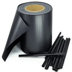 PVC Sichtschutz Streifen Privatsphäre Doppelstabmatten Zaun Folie Anthrazit 105m (3x 35m)