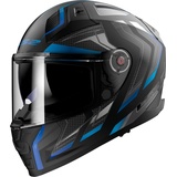 LS2 LS2, Integraler Motorradhelm VECTOR II ALIZER Matt Black Blue, XS