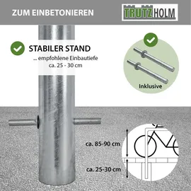 Trutzholm Fahrradständer 5x Fahrradanlehnbügel 115 x 124 cm