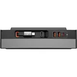 Baseus T-Space Series USB-HUB für Tesla Model 3 / Y mit integriertem 45-W-USB-C-Kabel – Schwarz, Auto Adapter, Schwarz