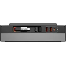 Baseus T-Space Series USB-HUB für Tesla Model 3 / Y mit integriertem 45-W-USB-C-Kabel – Schwarz Auto Adapter, Schwarz