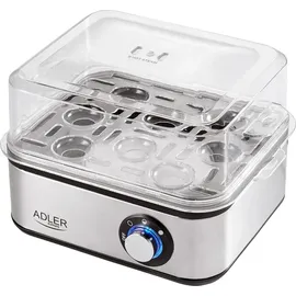 Adler AD 4486 8 Eier + Messbecher Schwarz