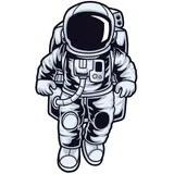 ROTH Bügelbild, gestickt, Astronaut