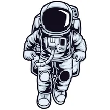 ROTH Bügelbild, gestickt, Astronaut