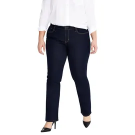 Levi's Plus Size 314 Shaping Straight Jeans, Dark Indigo - Flat Finish, 16 Lang EU