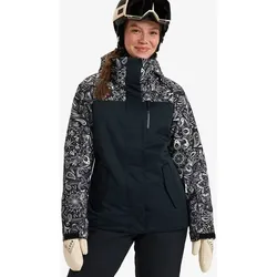 ROXY Damen Jacke JETTY BLOCK JK, TRUE BLACK BANDANAS, L