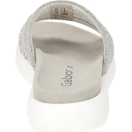 Gabor Damen, Pantolette in gold/silber/bronce, Gr. 41 - Grau