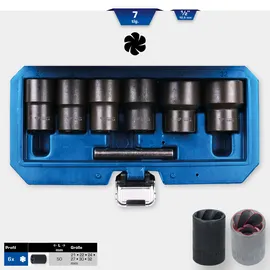 BRILLIANT TOOLS 1/2 Spiral-Profil-Stecknuss-Satz 7-tlg. 21 - 32mm
