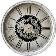 BHP Dekorative Vintage Wanduhr 76,00 76x8,50 weiß