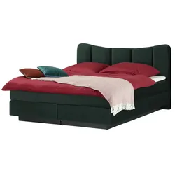 Boxspringbett  Dalur ¦ grün ¦ Maße (cm): B: 140 H: 110