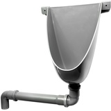 Agande Urinal Kunststoff PVC , einfach und wasserlos mit Abflussrohr