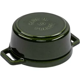 Staub Cocotte 10 cm rund basilikumgrün