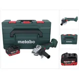 Metabo W 18 L BL 9-125 Akku Winkelschleifer 18 V 125 mm Brushless + 1x Akku 10,0 Ah + metaBOX - ohne Ladegerät