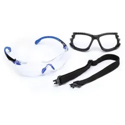 SolusTM 1000 Schutzbrille, schwarz/grün, klar Polycarbonat-Scheibe mit 3MTM ScotchgardTM Beschichtung - schwarz/grün