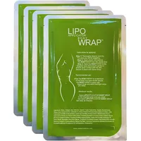Lipo Applicator Body Wrap mit grünem Tee, Guarana und Algen-Wraps – Anti-Cellulite-Applikatoren zum Straffen und Konturieren von Bauch, Taille, Beinen, Armen und Bauch (4 Applikatoren)