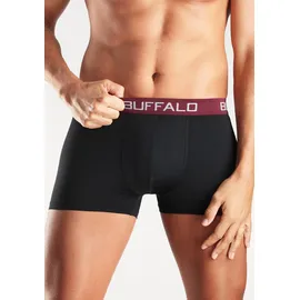 Buffalo Boxershorts unifarben schwarz XL 4er Pack
