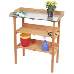Holz Pflanztisch Garten Arbeitstisch Gartentisch Gärtnertisch Blumentisch Tisch