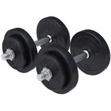 Gorilla Sports GORILLA SPORTS® 101191-00006-0025 Hantel Verstellbare Kurzhantel 20 kg schwarz 20kg