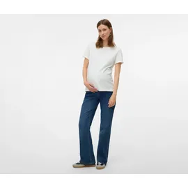 MAMA LICIOUS Mamalicious FLARED JEANS »Mledina« - Damen, - Gr. 30/32 - dunkelblau