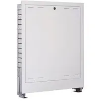 Buderus Logafloor Unterputz-Verteilerschrank Höhe/Tiefe/Länge 1210x668-860x80-125mm, Verkehrsweiß 7738319598