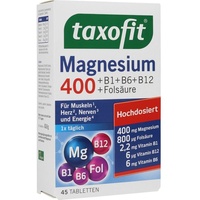 taxofit Magnesium 400+B1+B6+B12+Folsäure