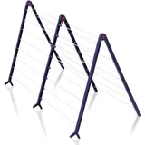 Pegasus Bad 190 Erweiterbares Stabiles Trockenregal für Badewanne - Ausziehbares Trockenregal - Schmale Wäschetrockner - Zusammenklappbar