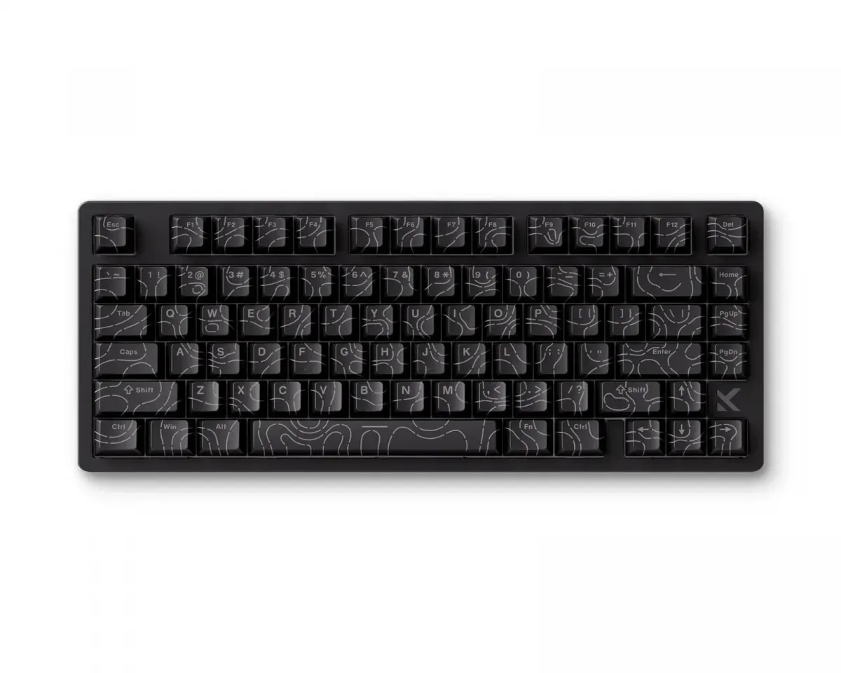 MCHOSE Jet 75 E‐Sport Tastatur - Black Topographic [Kailh Magnetic God Switch