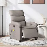 vidaXL Massagesessel Elektrisch Taupe Stoff