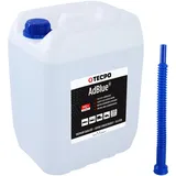 TECPO AdBlue ®, 10 Liter Harnstofflösung SCR Abgasreinigung Ad Blue mit Trichter Kanister Ausgießer Diesel TDI inkl. Füllschlauch für Auto, LKW, PKW