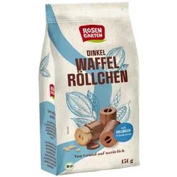 Rosengarten Dinkel-Waffelröllchen Vollmilch bio
