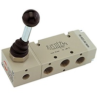 Riegler 5/2-Wegeventil, man. 90° Hebel monostabil G 1/4