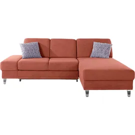 sit&more Ecksofa »Clio L-Form« wahlweise mit Bettfunktion oder Vorziehsitz und Bettkasten, Federkern
