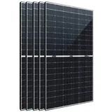 TerraLumen Solarmodul 500W Bifazial Glas-Glas Full Black PV Solarmodule, 5x 500W Solarmodul - Hochleistungs-Photovoltaikpanel schwarz