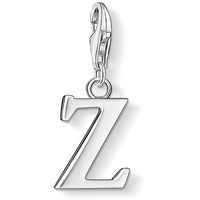 Thomas Sabo Damen Charm-Anhänger Buchstabe A-Z Charm Club Geschwärzt 925 Sterling Silber, Buchstabe Z
