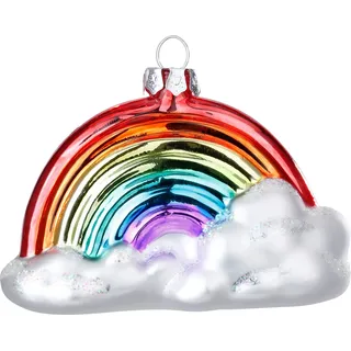 Inge Glas Christbaumschmuck Glas Regenbogen 10cm | Bunt