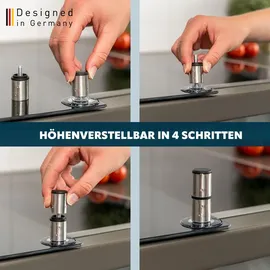 bremermann Abdeckplatte 2er Set 30 x 6 x 52 cm schwarz